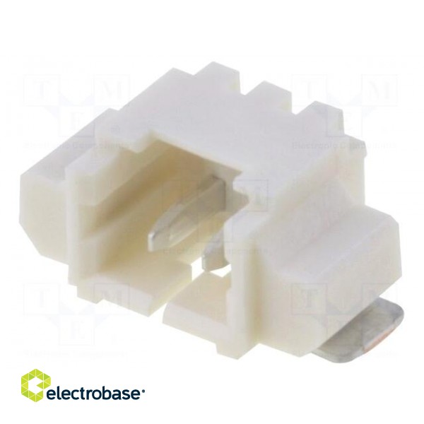 Socket | wire-board | male | PicoBlade™ | 1.25mm | PIN: 2 | SMT | 1A | tinned image 1