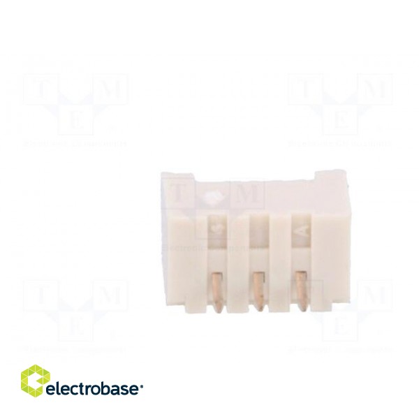 Socket | wire-board | male | PicoBlade™ | 1.25mm | PIN: 3 | THT | 1A | tinned image 5