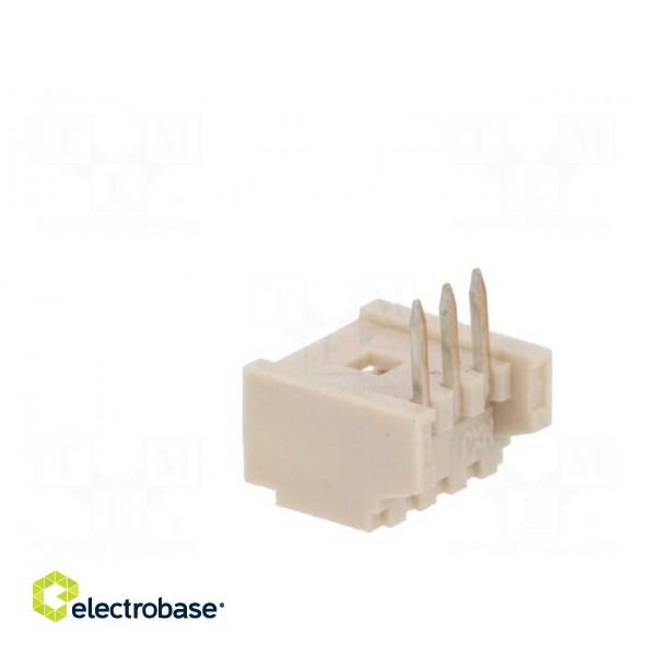 Socket | wire-board | male | PicoBlade | 1.25mm | PIN: 3 | THT | 1A | tinned image 4