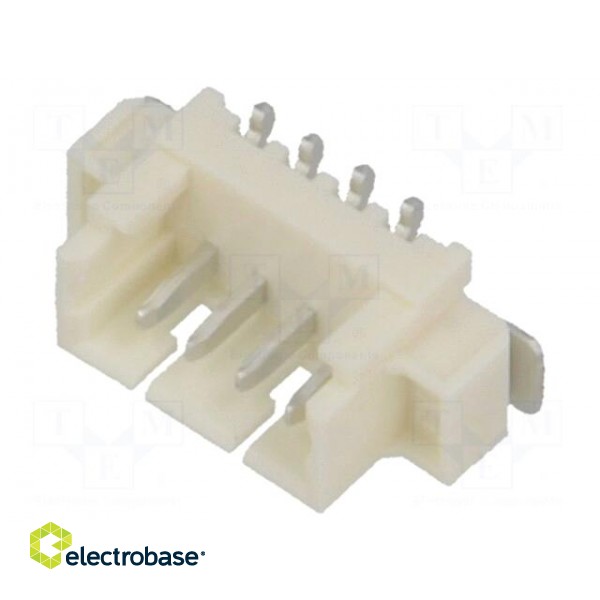 Socket | wire-board | male | PicoBlade™ | 1.25mm | PIN: 4 | SMT | 1A | tinned image 1