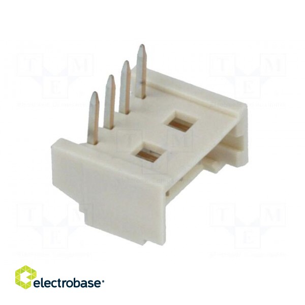 Socket | wire-board | male | PicoBlade | 1.25mm | PIN: 4 | THT | 1A | tinned image 8
