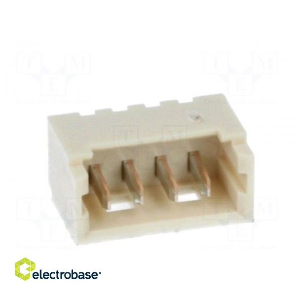 Socket | wire-board | male | PicoBlade™ | 1.25mm | PIN: 4 | THT | 1A | tinned image 9