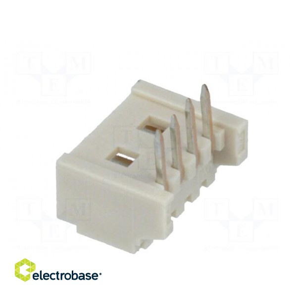 Socket | wire-board | male | PicoBlade | 1.25mm | PIN: 4 | THT | 1A | tinned фото 4