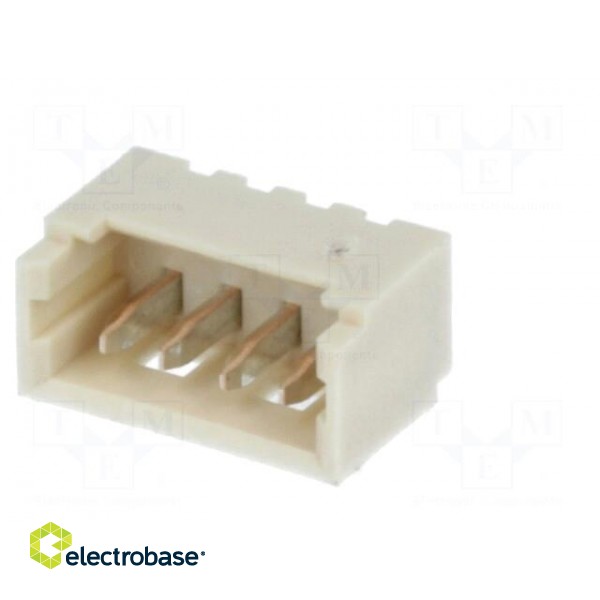 Socket | wire-board | male | PicoBlade™ | 1.25mm | PIN: 4 | THT | 1A | tinned image 2