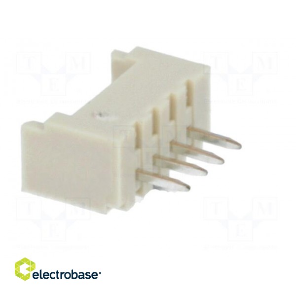 Socket | wire-board | male | PicoBlade™ | 1.25mm | PIN: 4 | THT | 1A | tinned image 4