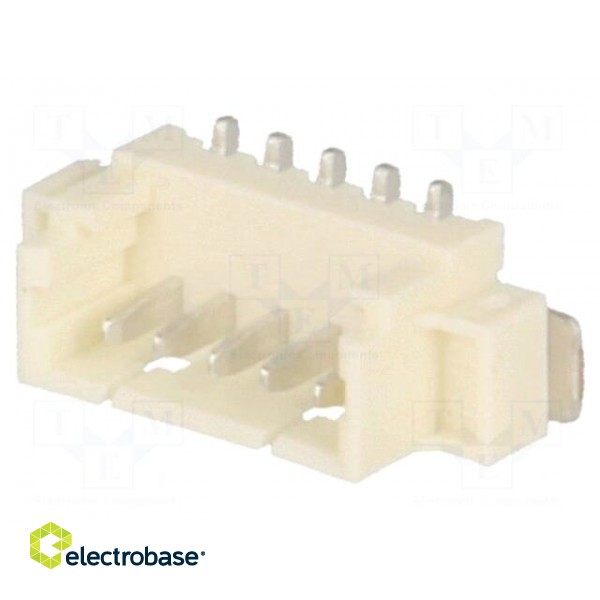 Socket | wire-board | male | PicoBlade™ | 1.25mm | PIN: 5 | SMT | 1A | tinned image 1