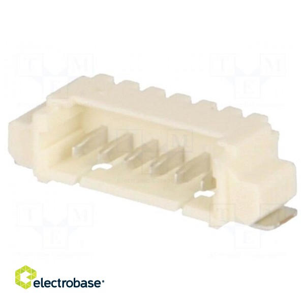 Socket | wire-board | male | PicoBlade | 1.25mm | PIN: 6 | SMT | 1A | tinned image 1