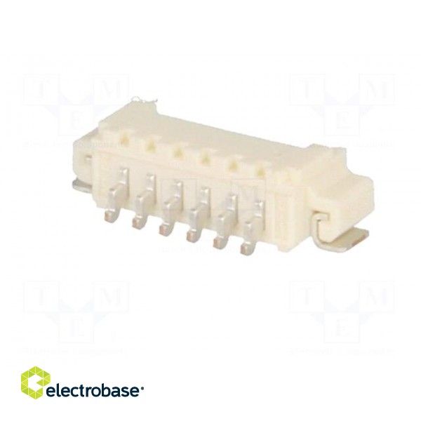 Socket | wire-board | male | PicoBlade | 1.25mm | PIN: 6 | SMT | 1A | tinned фото 6
