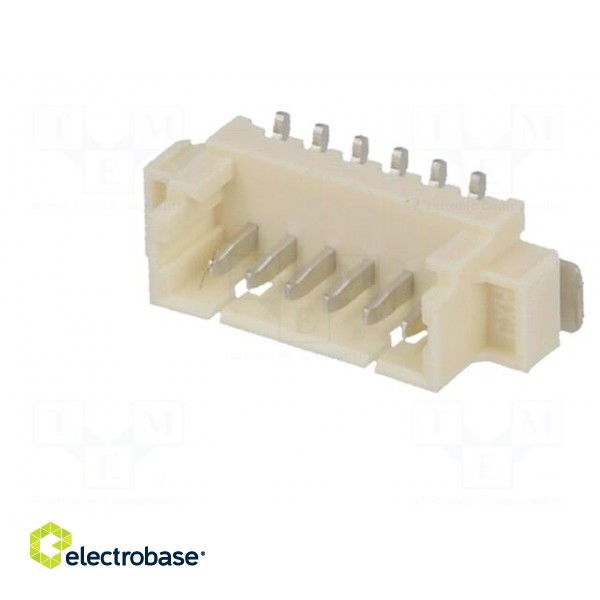 Socket | wire-board | male | PicoBlade | 1.25mm | PIN: 6 | SMT | 1A | tinned фото 2