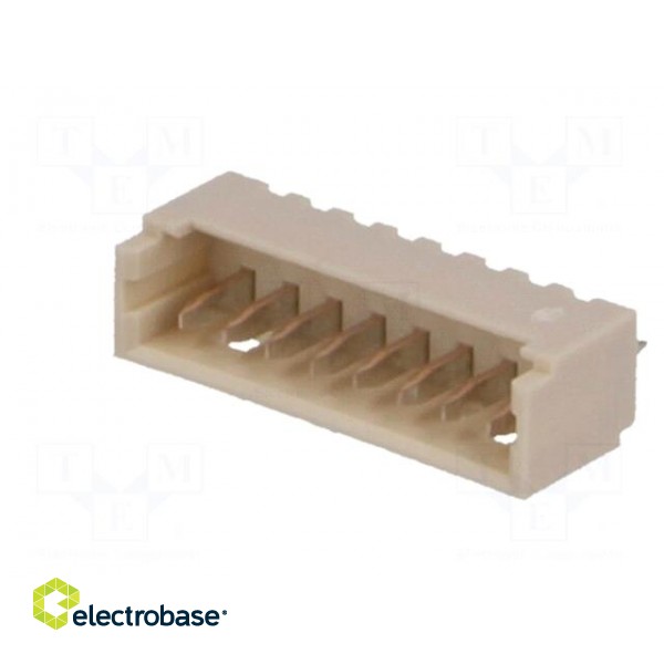 Socket | wire-board | male | PicoBlade™ | 1.25mm | PIN: 8 | THT | 1A | tinned image 2