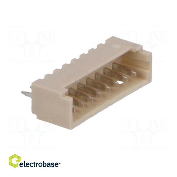 Socket | wire-board | male | PicoBlade | 1.25mm | PIN: 8 | THT | 1A | tinned image 8