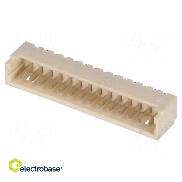 Socket | wire-board | male | PicoBlade™ | 1.25mm | PIN: 14 | THT | 1A | 125V image 1