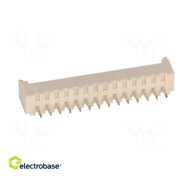 Socket | wire-board | male | PicoBlade | 1.25mm | PIN: 14 | THT | 1A | tinned image 5