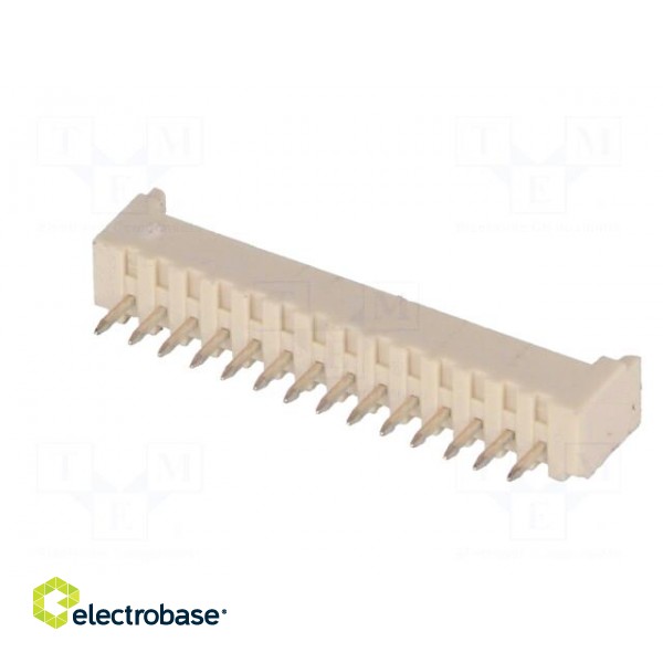 Socket | wire-board | male | PicoBlade | 1.25mm | PIN: 14 | THT | 1A | tinned image 6