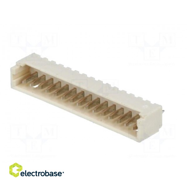 Socket | wire-board | male | PicoBlade™ | 1.25mm | PIN: 15 | THT | 1A | 125V image 2