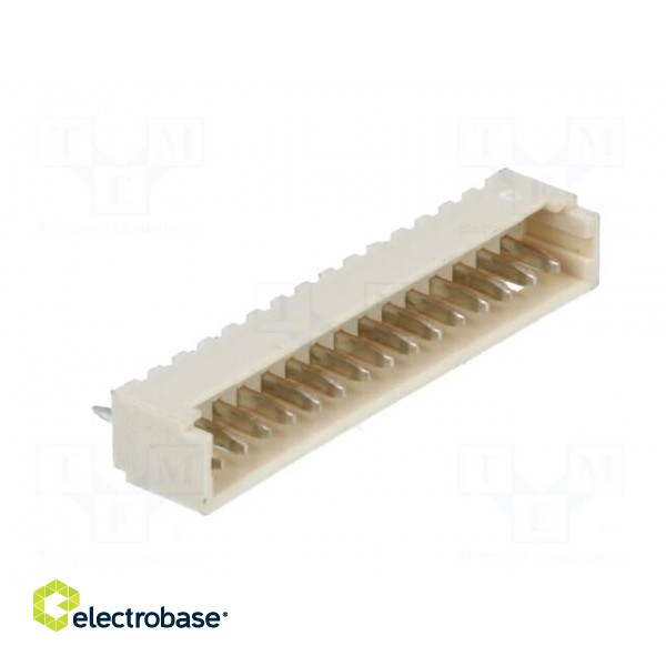 Socket | wire-board | male | PicoBlade | 1.25mm | PIN: 15 | THT | 1A | tinned фото 8