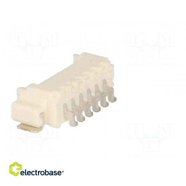 Socket | wire-board | male | PicoBlade | 1.25mm | PIN: 6 | SMT | 1A | tinned image 4