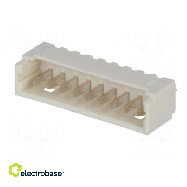Socket | wire-board | male | PicoBlade™ | 1.25mm | PIN: 9 | THT | 1A | tinned image 2