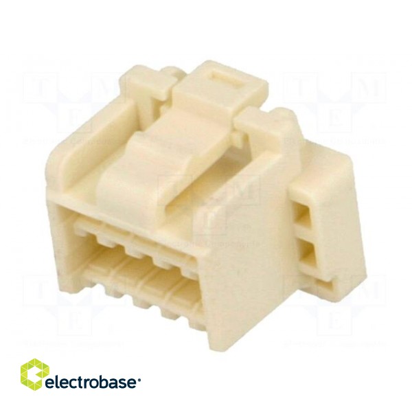 Plug | wire-board | female | CLIK-Mate | 1.5mm | PIN: 10 | w/o contacts image 1