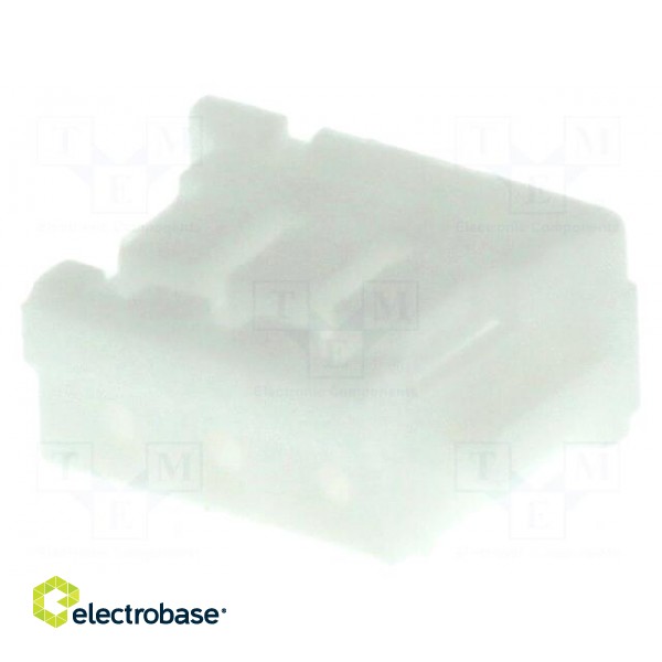 Plug | wire-board | female | ZH | 1.5mm | PIN: 3 | w/o contacts | for cable image 1