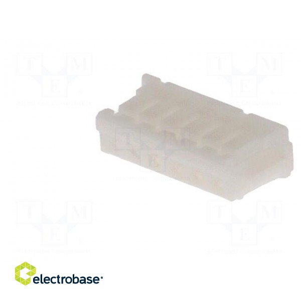 Plug | wire-board | female | ZH | 1.5mm | PIN: 6 | w/o contacts | for cable image 2