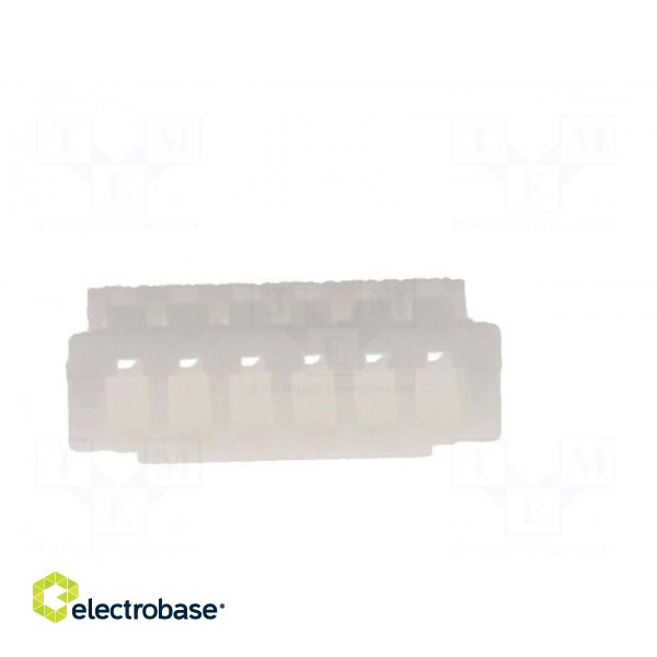Plug | wire-board | female | ZH | 1.5mm | PIN: 6 | w/o contacts | for cable image 5