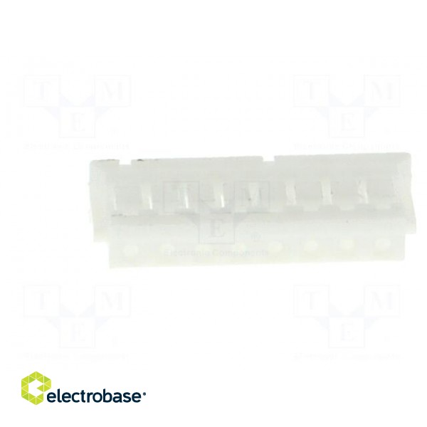 Plug | wire-board | female | ZH | 1.5mm | PIN: 8 | w/o contacts | for cable image 9