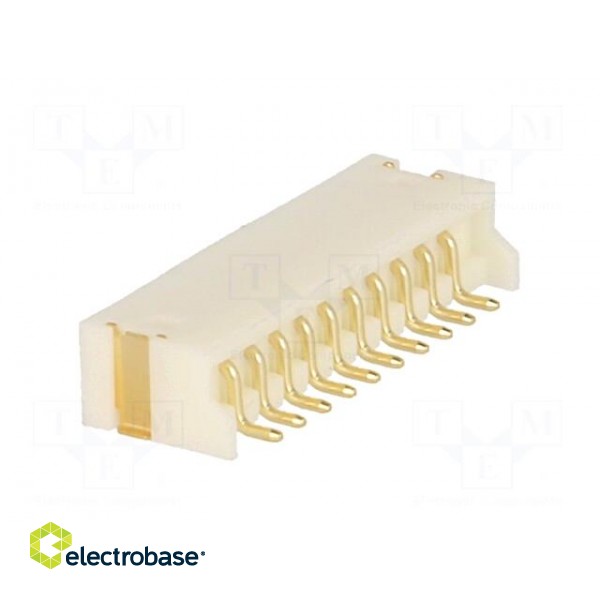 Socket | wire-board | male | 1.5mm | PIN: 10 | SMT | 100V | 1A | tinned | 20mΩ image 4