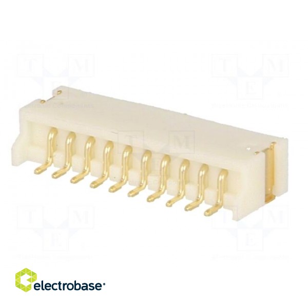 Socket | wire-board | male | 1.5mm | PIN: 10 | SMT | 100V | 1A | tinned | 20mΩ image 6