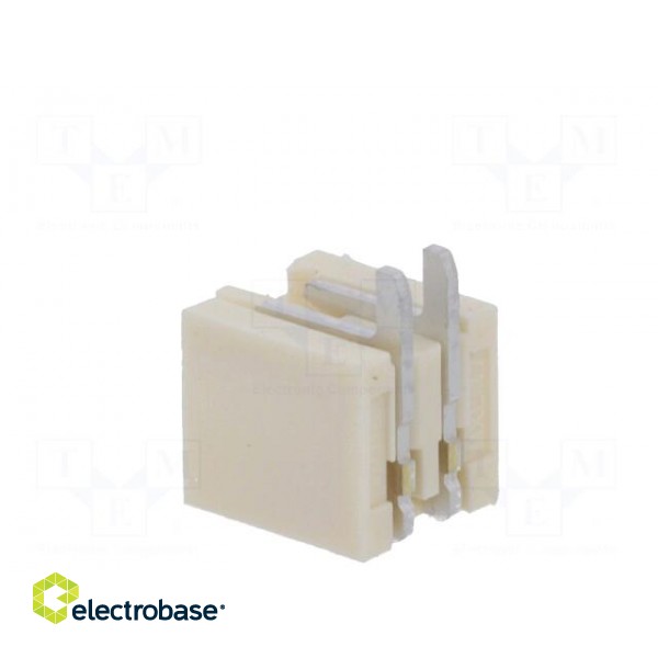 Socket | wire-board | male | 1.5mm | PIN: 2 | SMT | on PCBs | tinned image 4