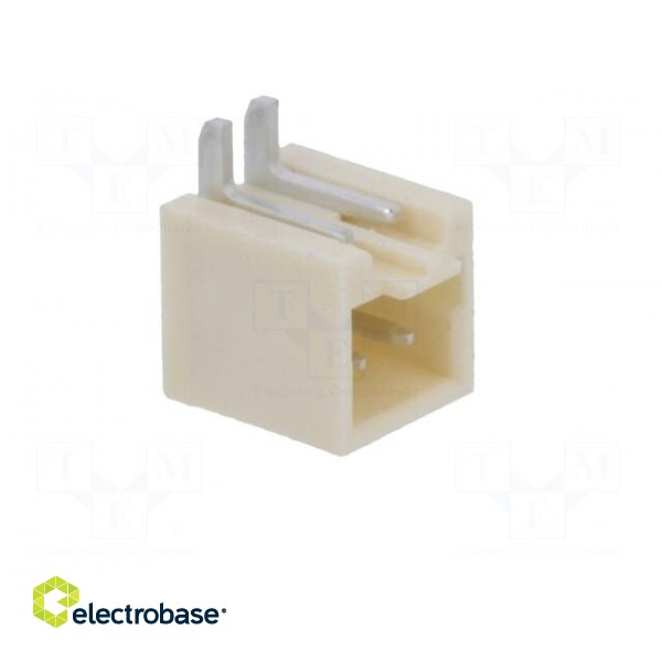 Socket | wire-board | male | 1.5mm | PIN: 2 | SMT | on PCBs | tinned paveikslėlis 8