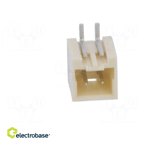 Socket | wire-board | male | 1.5mm | PIN: 2 | SMT | on PCBs | tinned фото 9