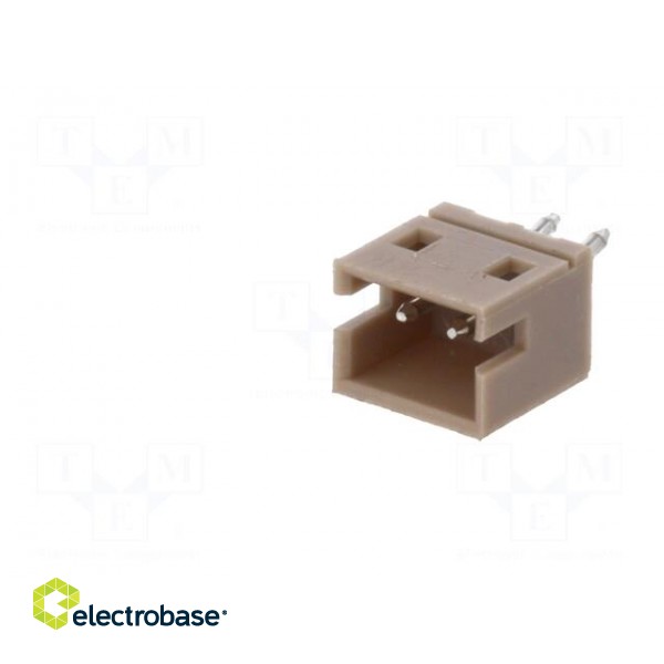 Socket | wire-board | male | 1.5mm | PIN: 2 | THT | 100V | 1A | tinned | 20mΩ image 2