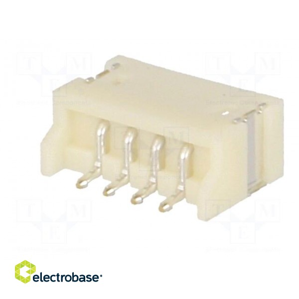 Socket | wire-board | male | 1.5mm | PIN: 4 | SMT | 100V | 1A | tinned | 20mΩ image 6