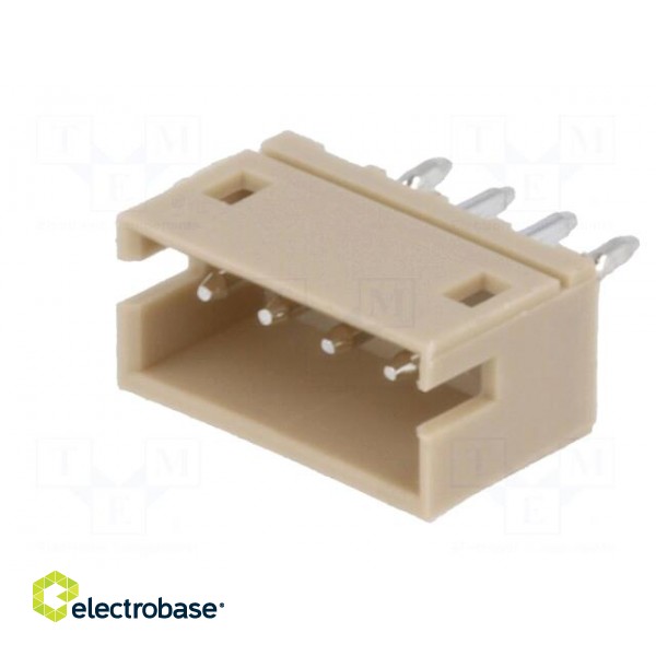 Socket | wire-board | male | 1.5mm | PIN: 4 | THT | 100V | 1A | tinned | 20mΩ фото 2