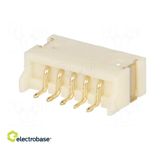 Socket | wire-board | male | 1.5mm | PIN: 5 | SMT | 100V | 1A | tinned | 20mΩ image 6