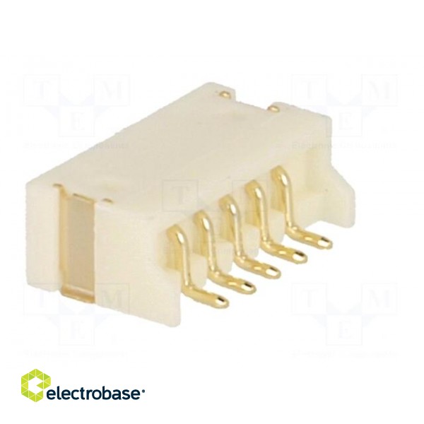 Socket | wire-board | male | 1.5mm | PIN: 5 | SMT | 100V | 1A | tinned | 20mΩ image 4