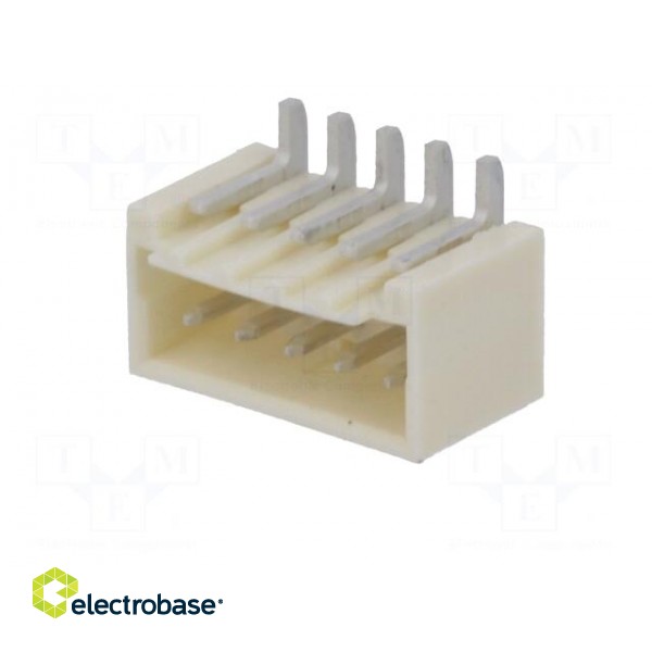 Socket | wire-board | male | 1.5mm | PIN: 5 | SMT | on PCBs | tinned image 2