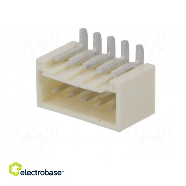 Socket | wire-board | male | 1.5mm | PIN: 5 | SMT | on PCBs | tinned фото 2