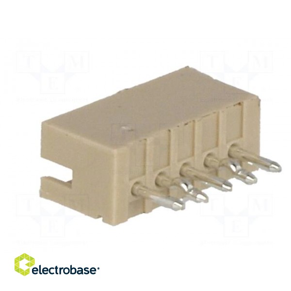 Socket | wire-board | male | 1.5mm | PIN: 5 | THT | 100V | 1A | tinned | 20mΩ image 4