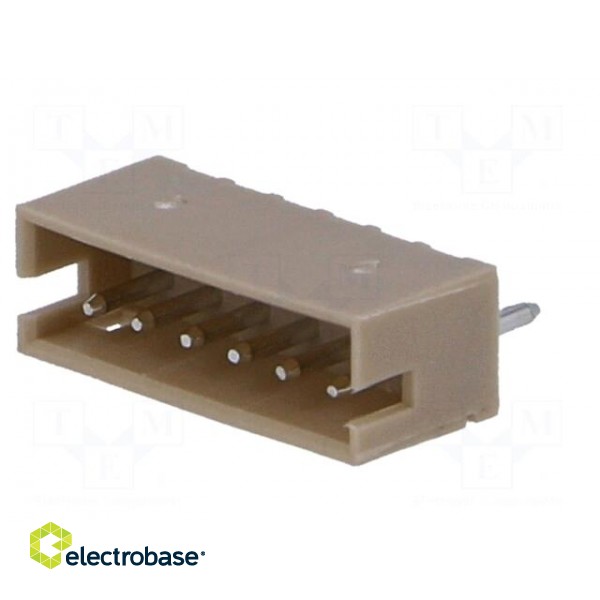 Socket | wire-board | male | 1.5mm | PIN: 6 | THT | 100V | 1A | tinned | 20mΩ фото 2