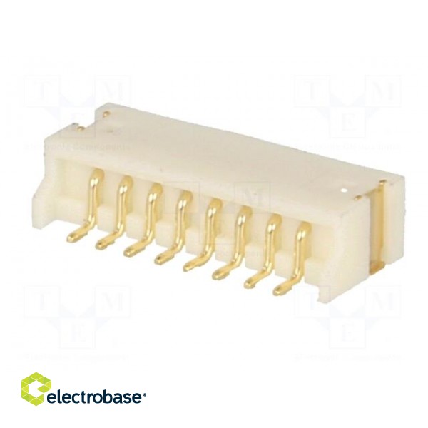 Socket | wire-board | male | 1.5mm | PIN: 8 | SMT | 100V | 1A | tinned | 20mΩ image 7