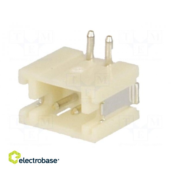 Socket | wire-board | male | ZH | 1.5mm | PIN: 2 | SMT | 50V | 1A | -25÷85°C фото 2