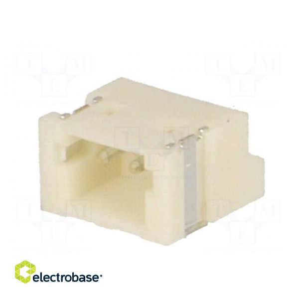 Socket | wire-board | male | ZH | 1.5mm | PIN: 2 | SMT | 50V | 1A | -25÷85°C image 2