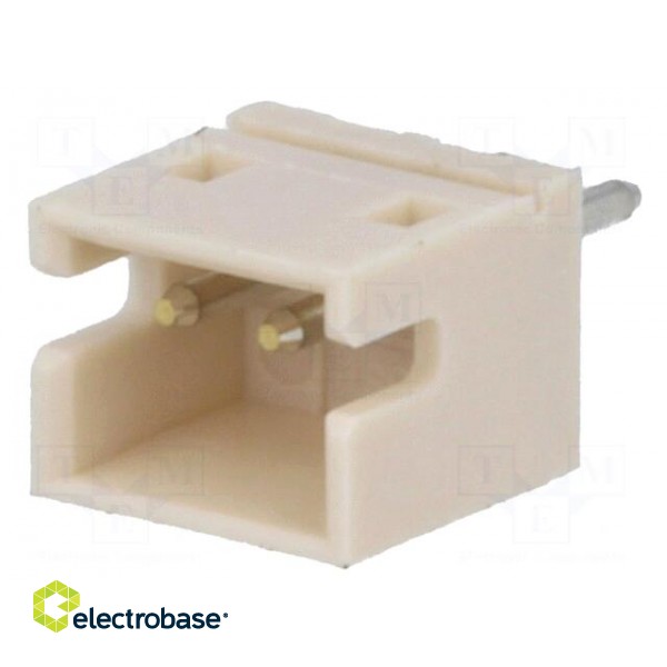 Socket | wire-board | male | ZH | 1.5mm | PIN: 2 | THT | 50V | 1A | -25÷85°C image 1