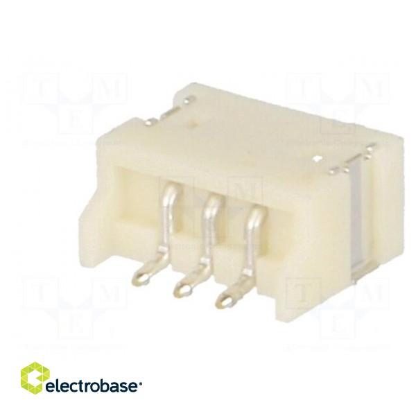Socket | wire-board | male | ZH | 1.5mm | PIN: 3 | SMT | 50V | 1A | -25÷85°C image 6