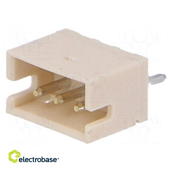 Socket | wire-board | male | ZH | 1.5mm | PIN: 3 | THT | 50V | 1A | -25÷85°C фото 1