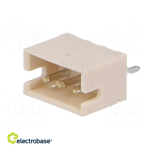 Socket | wire-board | male | ZH | 1.5mm | PIN: 3 | THT | 50V | 1A | -25÷85°C image 2