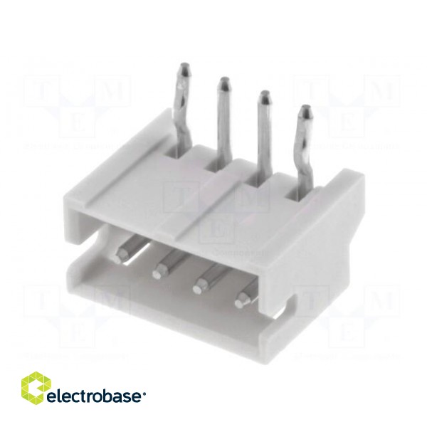 Socket | wire-board | male | ZH | 1.5mm | PIN: 4 | THT | 50V | 1A | -25÷85°C image 1