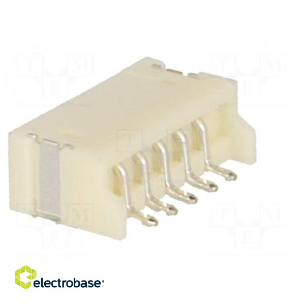 Socket | wire-board | male | ZH | 1.5mm | PIN: 5 | SMT | 50V | 1A | -25÷85°C image 4